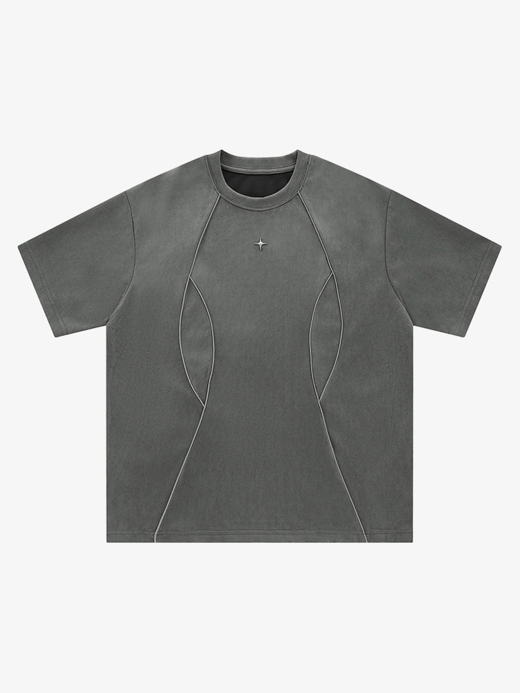PrimeMasc Oversized T-Shirt with Unique Stitching Design – Casual Streetwear Tee for Men