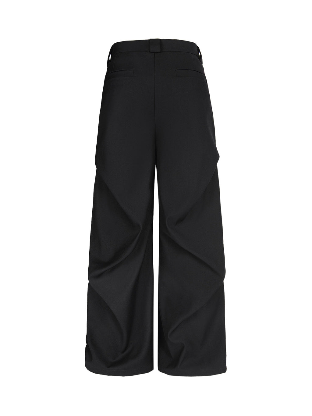 Men’s Wide-Leg Trousers, High Waist Cotton Blend Pants with Pleated Front and Pockets – All-Season Wear