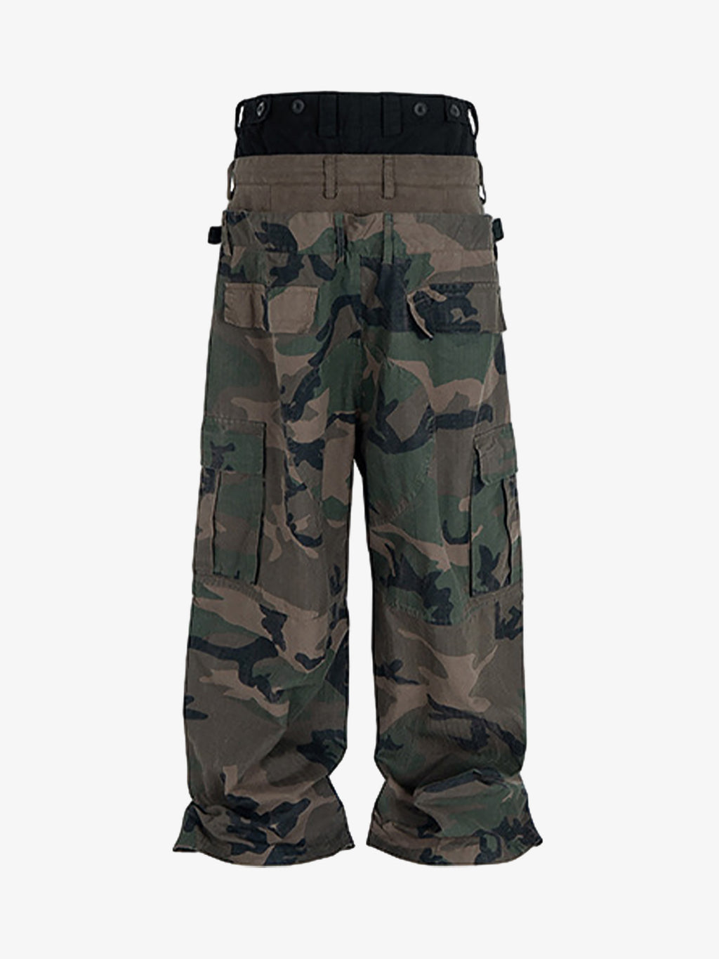Men’s Camouflage Cargo Pants with Adjustable Waist and Multi-Pocket Design – Outdoor and Casual Wear