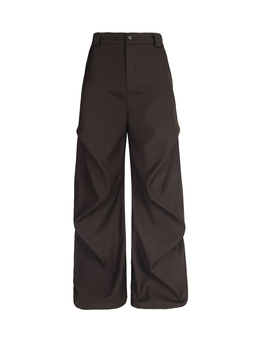 Men’s Wide-Leg Trousers, High Waist Cotton Blend Pants with Pleated Front and Pockets – All-Season Wear