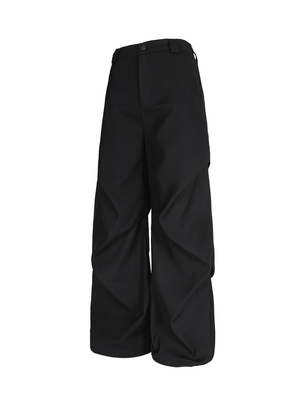 Men’s Wide-Leg Trousers, High Waist Cotton Blend Pants with Pleated Front and Pockets – All-Season Wear