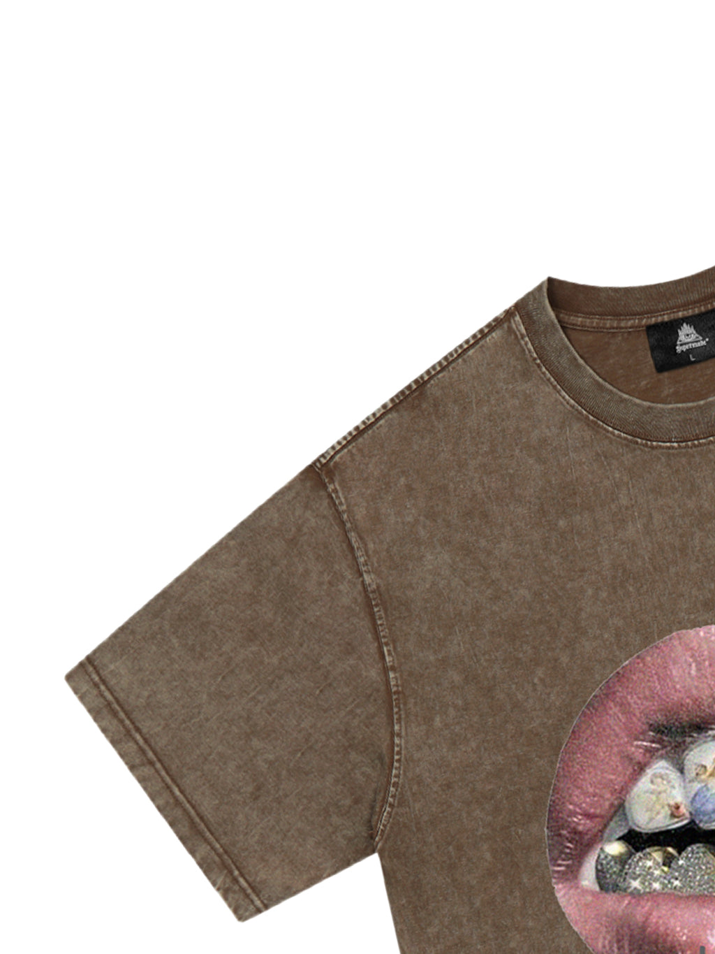 PrimeMasc Artistic Lips Graphic T-Shirt – Fashionable Cotton Short-Sleeve Tee for Everyday Wear