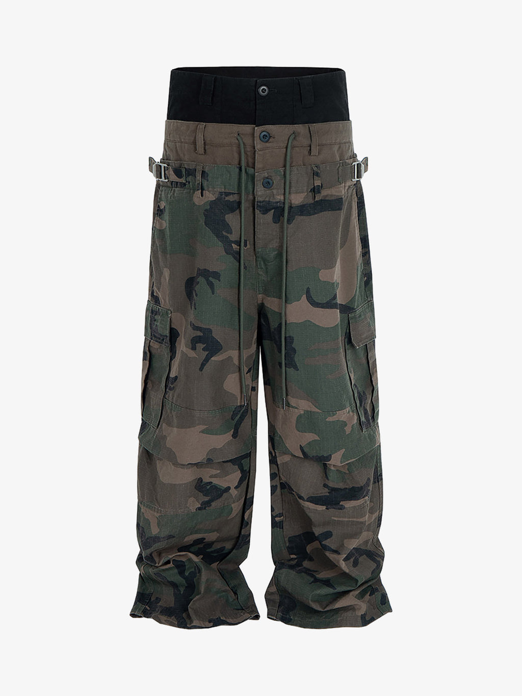 Men’s Camouflage Cargo Pants with Adjustable Waist and Multi-Pocket Design – Outdoor and Casual Wear