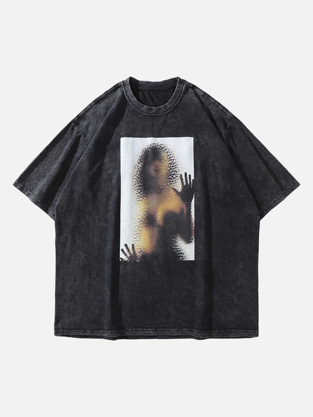 PrimeMasc Oversized Graphic T-Shirt – Casual Abstract Art Cotton Tee for Spring and Summer